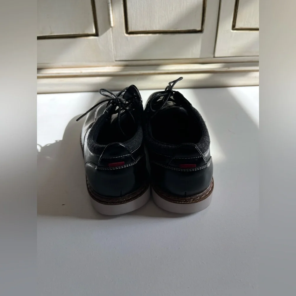 Stacy Adams Red Zone Collection KIDS SYNERGY Black  Wingtip Lace Up dress shoes